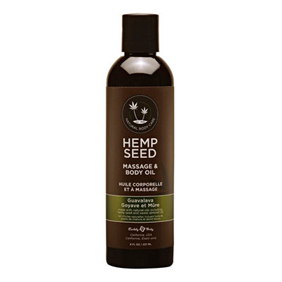 Hemp Seed Massage Oil Naked in the Woods Scent - 8 oz image