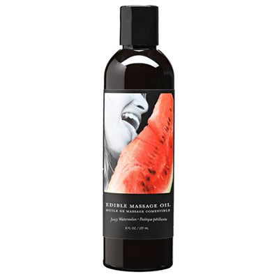 Earthly Body Edible Massage Oil (Watermelon Flavor) - 8 oz image