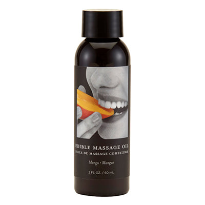 Earthly Body Edible Massage Oil (Mango Flavor) - 2 oz image