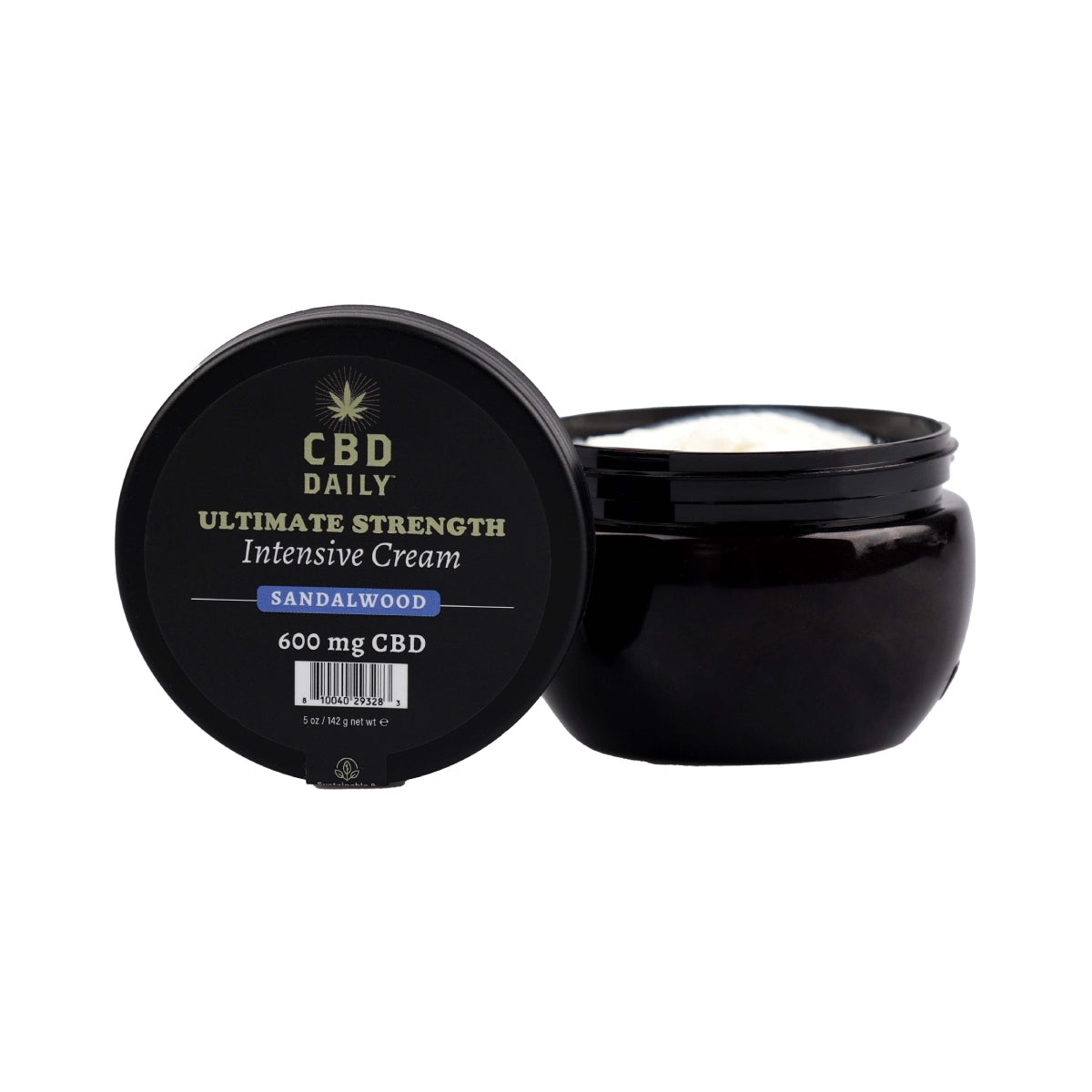 CBD Daily Ultimate Strength Intensive Cream (Sandalwood, 600mg, 5 oz.) image 1