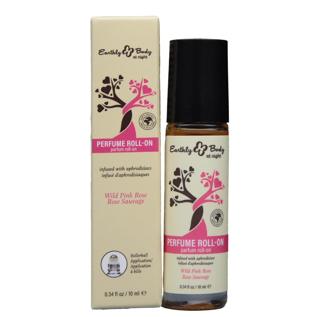 Earthly Body at Night Roll-on Perfume Aphrodisiac Collection Wild Pink Rose 0.34oz / 10ml image 0