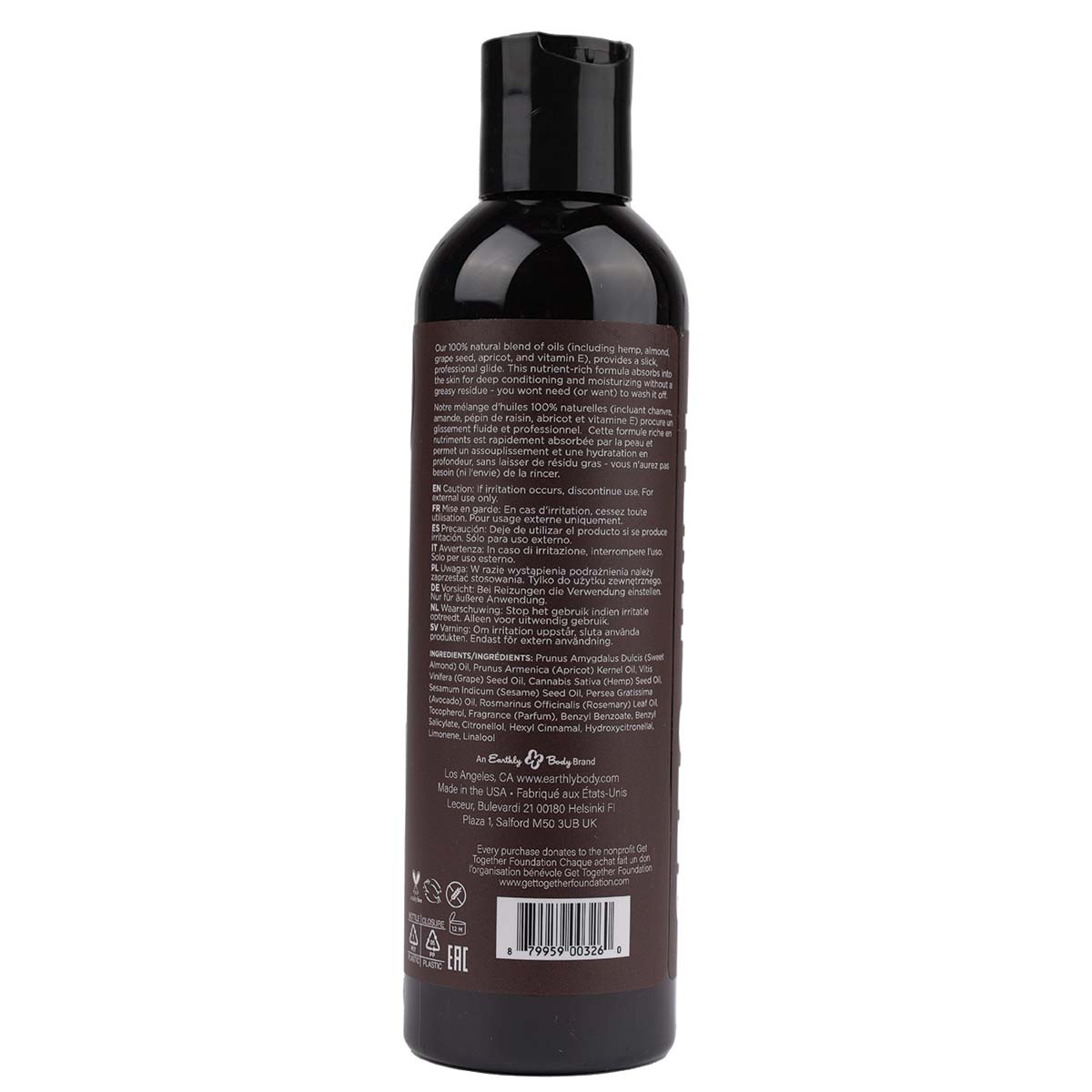 Hemp Seed Massage Oil Guavalava Scent image 2