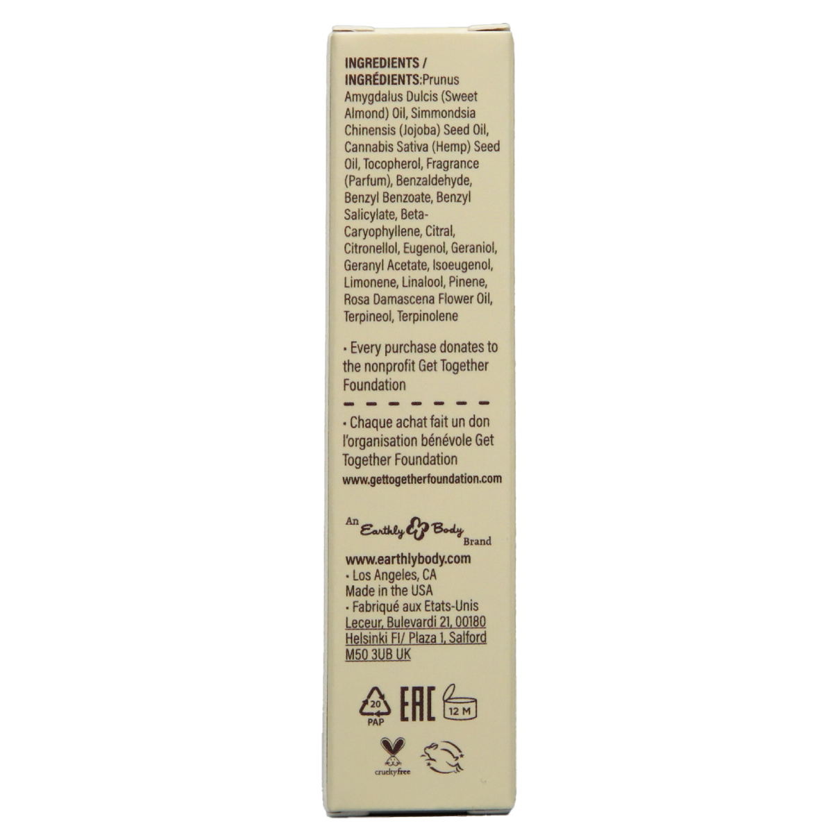 Earthly Body at Night Roll-on Perfume Aphrodisiac Collection Wild Pink Rose 0.34oz / 10ml image 4