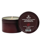 Hemp Seed 3-in-1 Massage Candle (6 oz, Kashmir Musk Scent) image 1