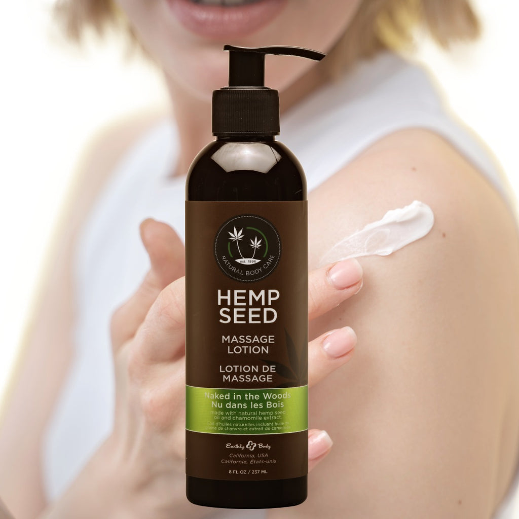 Hemp Seed Massage Lotion Naked in the Woods Scent image 0