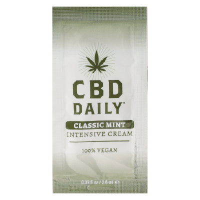 CBD Daily Original Strength Intensive Cream Classic Mint Foil Sample 2.6 ml image 0