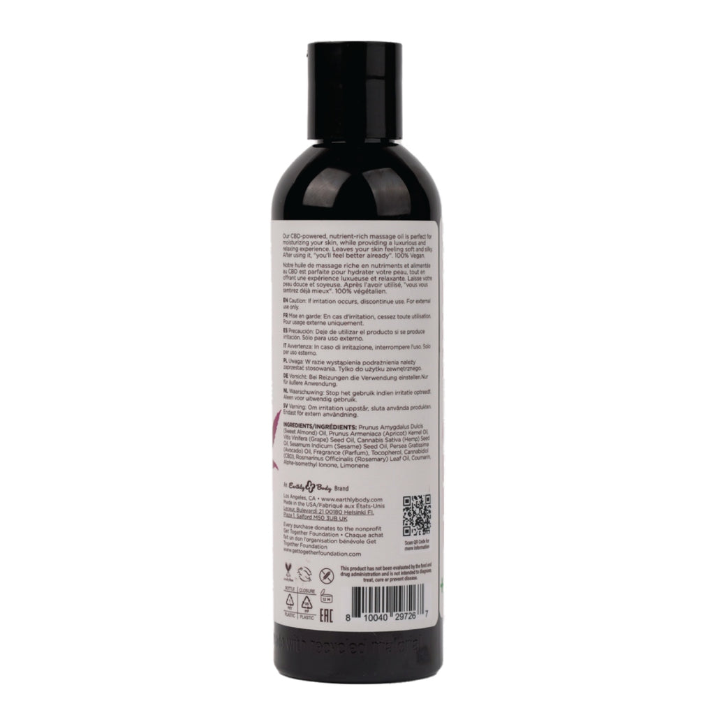 Hemp Seed CBD Relaxing Massage and Body Oil Skinny Dip image 3