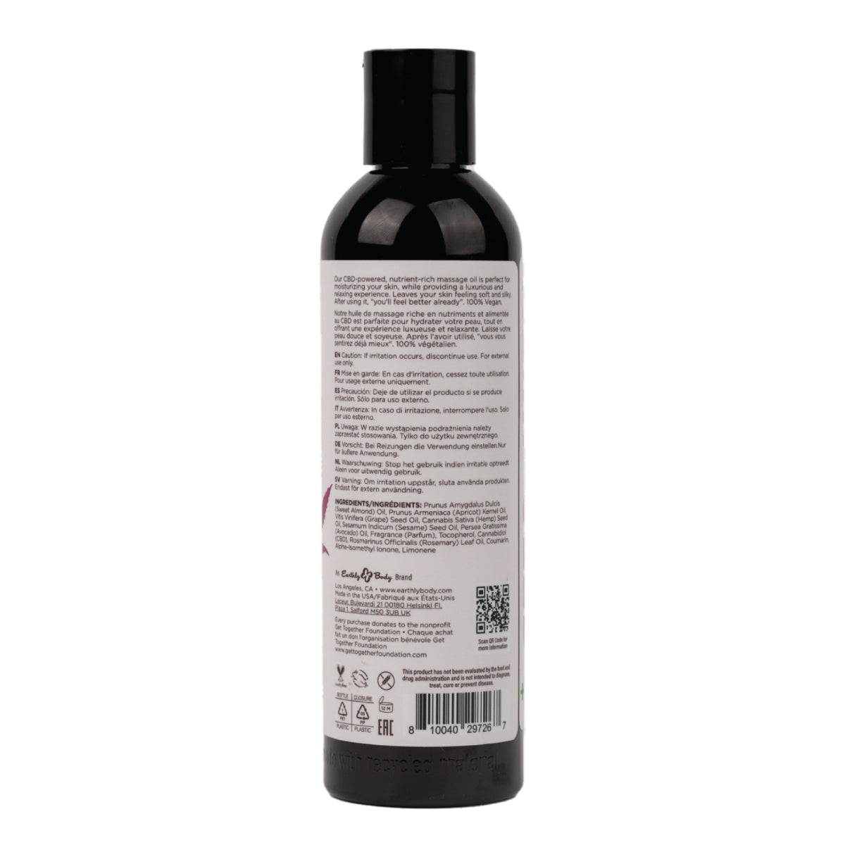 Hemp Seed CBD Relaxing Massage and Body Oil Skinny Dip image 3