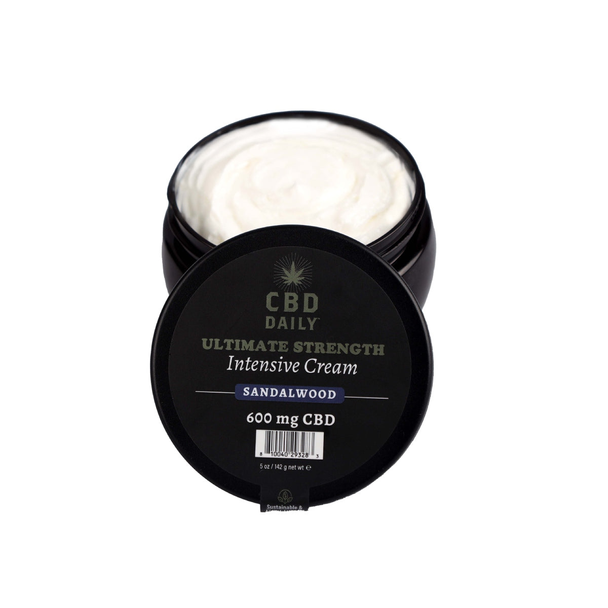 CBD Daily Ultimate Strength Intensive Cream (Sandalwood, 600mg, 5 oz.) image 2