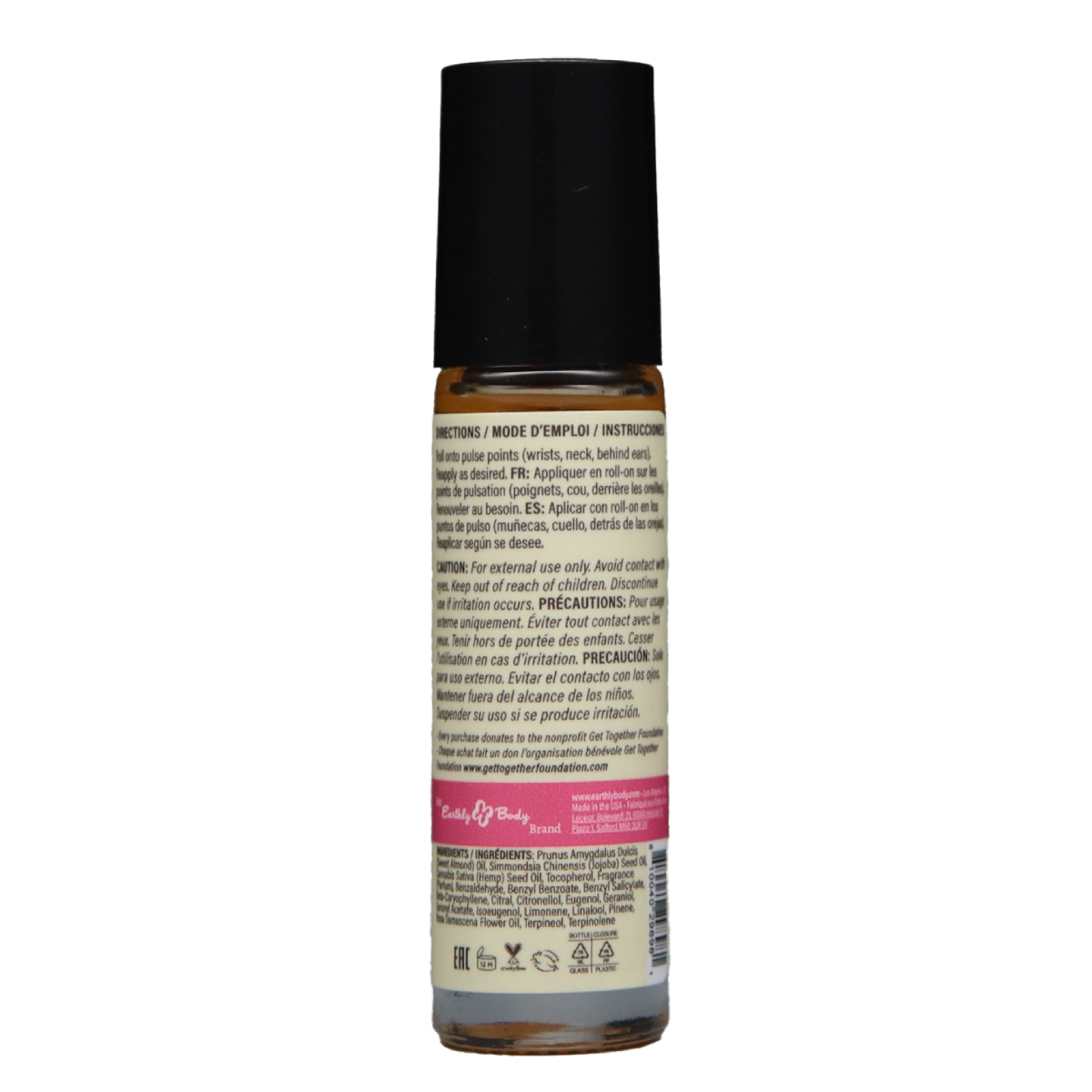 Earthly Body at Night Roll-on Perfume Aphrodisiac Collection Wild Pink Rose 0.34oz / 10ml image 2