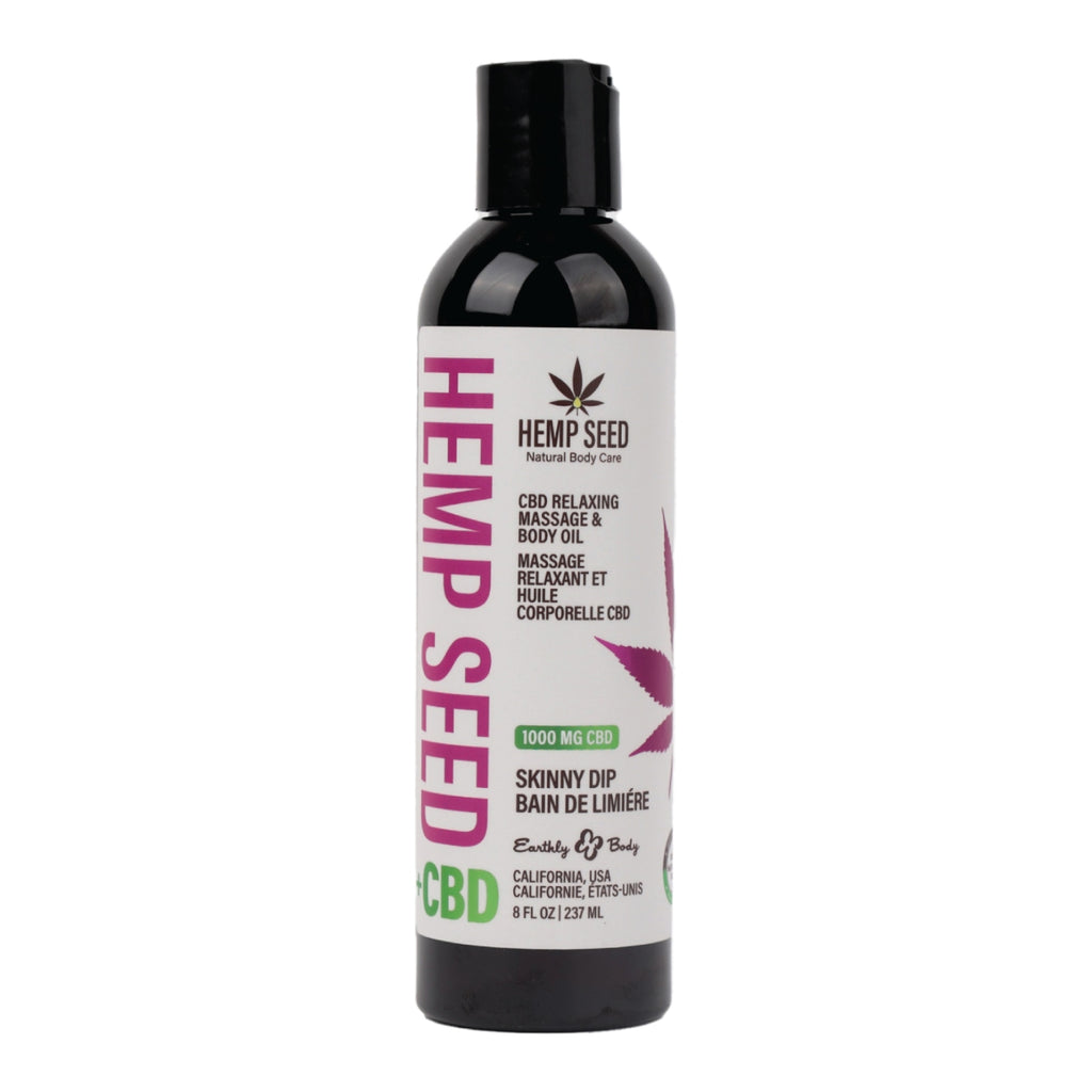 Hemp Seed CBD Relaxing Massage and Body Oil Skinny Dip image 2