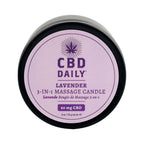 CBD Daily Lavender Massage Candle 60mg image 3