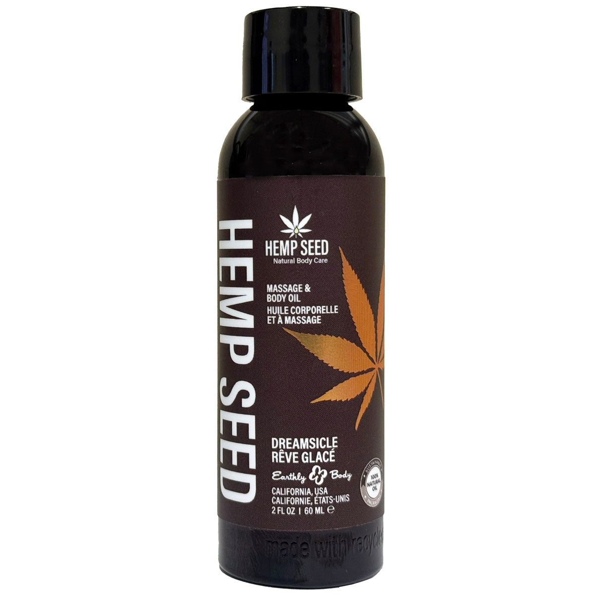 Hemp Seed Massage Oil Dreamsicle Scent - 2 oz image