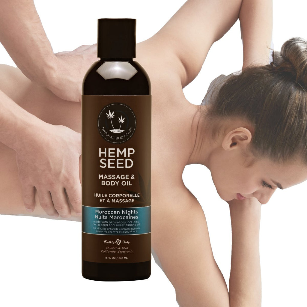 Hemp Seed Massage Oil Moroccan Nights Scent - 8 oz image