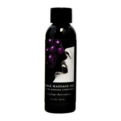 Earthly Body Edible Massage Oil (Grape Flavor) image 1