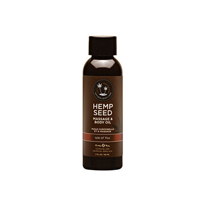 Hemp Seed Massage Oil Isle of You Scent image 2