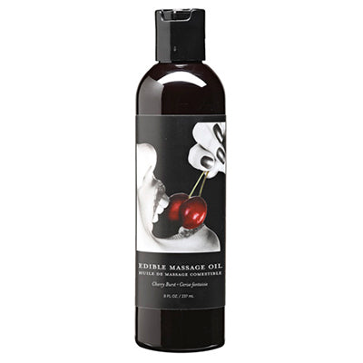 Earthly Body Edible Massage Oil (Cherry Flavor) - 8 oz image
