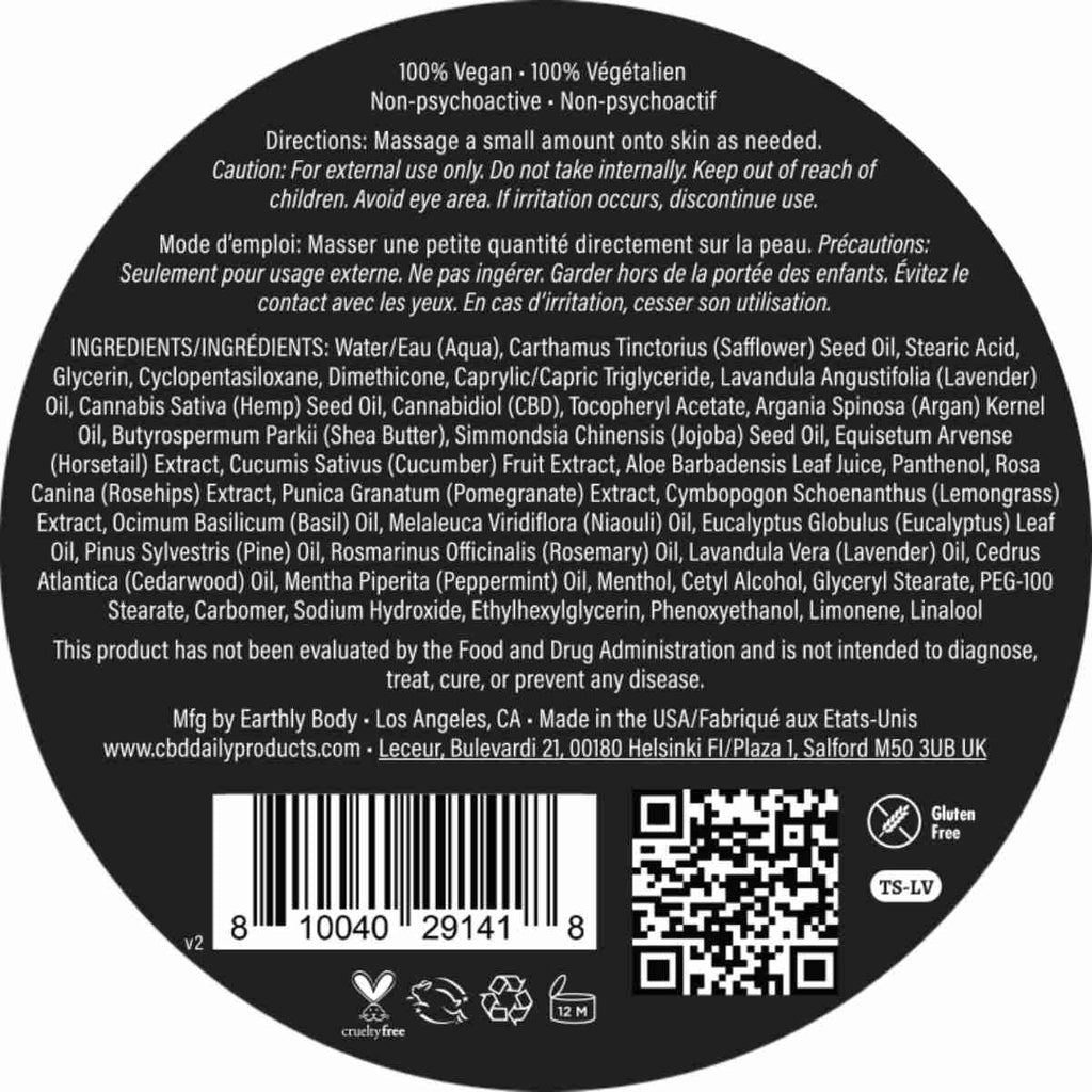 CBD Daily Intensive Cream Triple Strength Lavender image 2