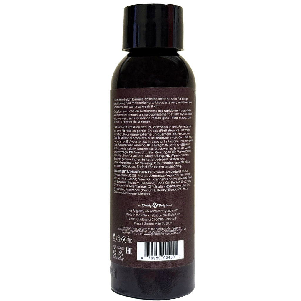 Hemp Seed Massage Oil Dreamsicle Scent image 2