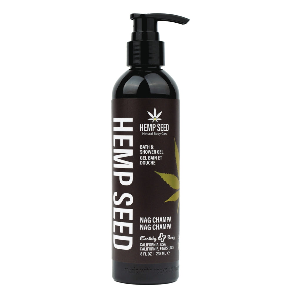 Hemp Seed Bath + Shower Gel Nag Champa Scent image 0
