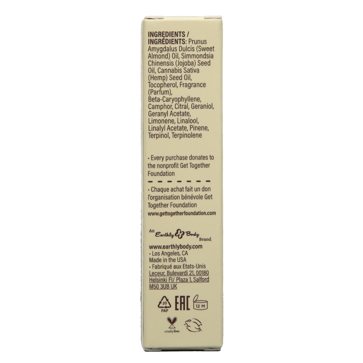 Earthly Body at Night Roll-on Perfume Aphrodisiac Collection Grapefruit Sandalwood 0.34oz / 10ml image 5
