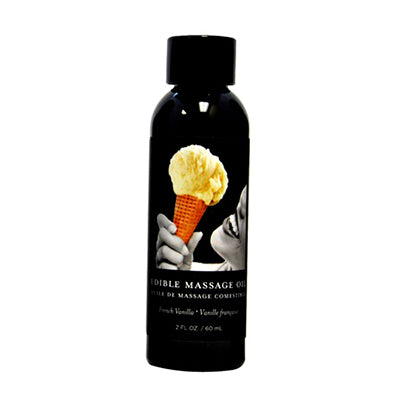 Earthly Body Edible Massage Oil (Vanilla Flavor) - 2 oz image