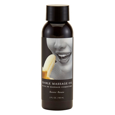 Earthly Body Edible Massage Oil (Banana Flavor) - 2 oz image