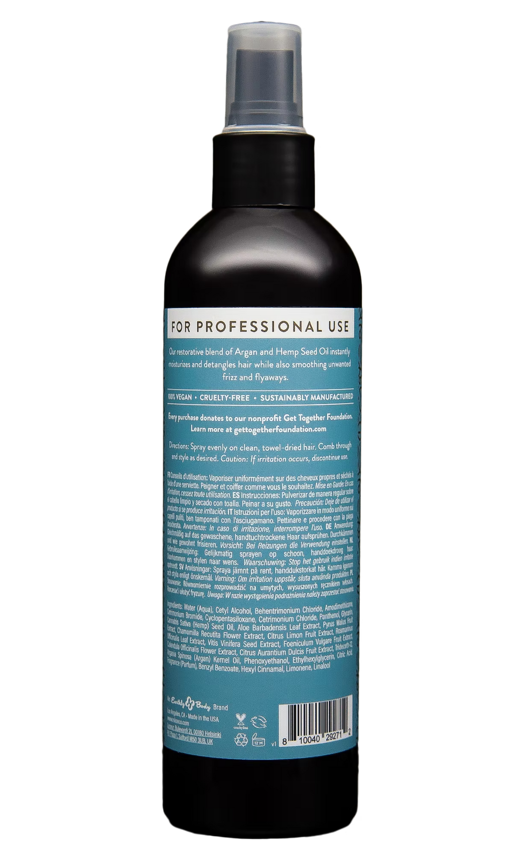 MKS Eco X Fine Hair Leave-In & Detangler Light Breeze Scent 10 fl oz / 296 ml (Pro Size) image 1