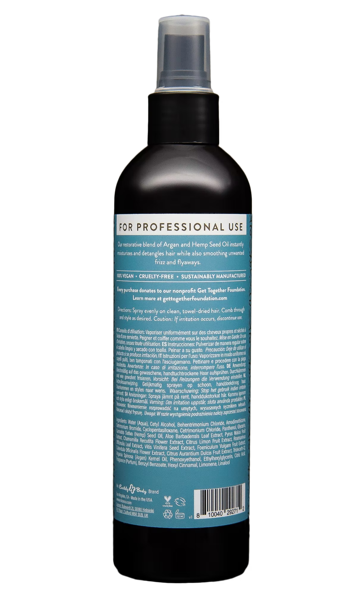 MKS Eco X Fine Hair Leave-In & Detangler Light Breeze Scent 10 fl oz / 296 ml (Pro Size) image 1