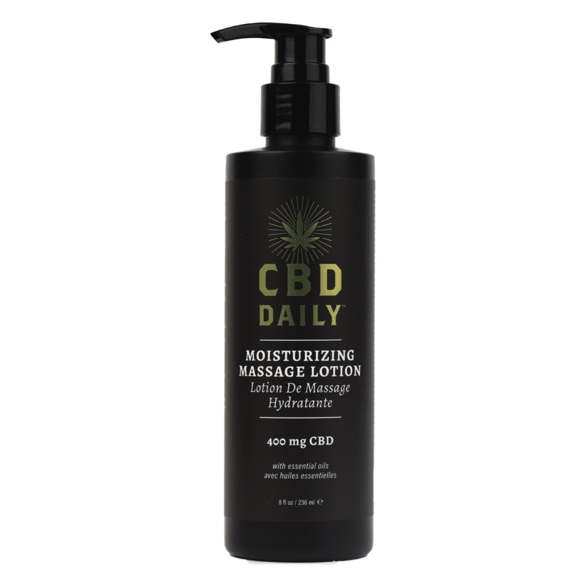 CBD Moisturizing Massage Lotion (8 oz, 400mg CBD） image 0