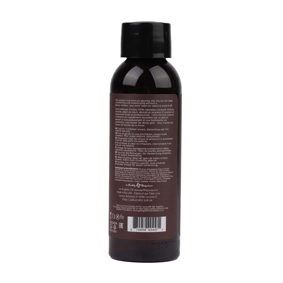 Hemp Seed Massage Oil Skinny Dip Scent image 1