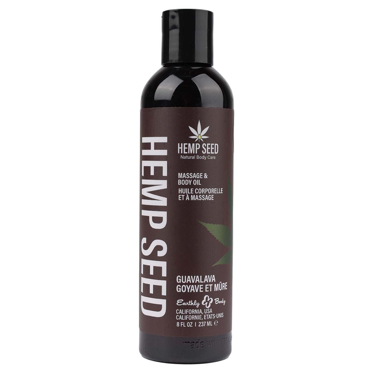 Hemp Seed Massage Oil Guavalava Scent - 8 oz image