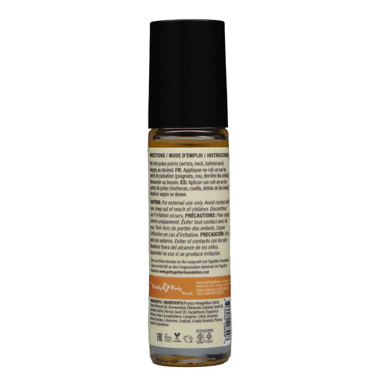 Earthly Body at Night Roll-on Perfume Aphrodisiac Collection Grapefruit Sandalwood 0.34oz / 10ml image 2