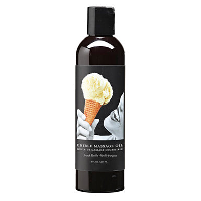 Earthly Body Edible Massage Oil (Vanilla Flavor) - 8 oz image