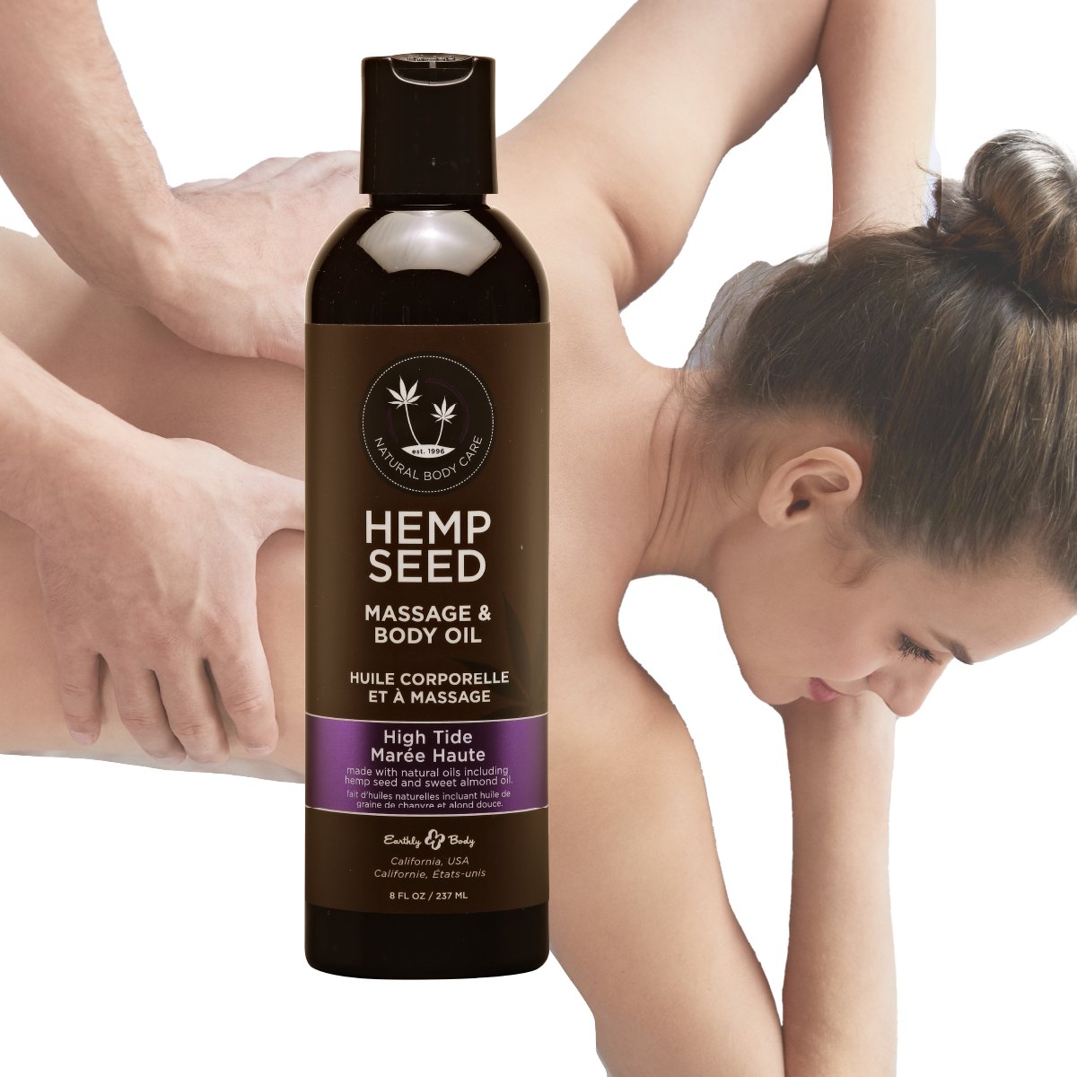 Hemp Seed Massage Oil (High Tide Scent) image 0