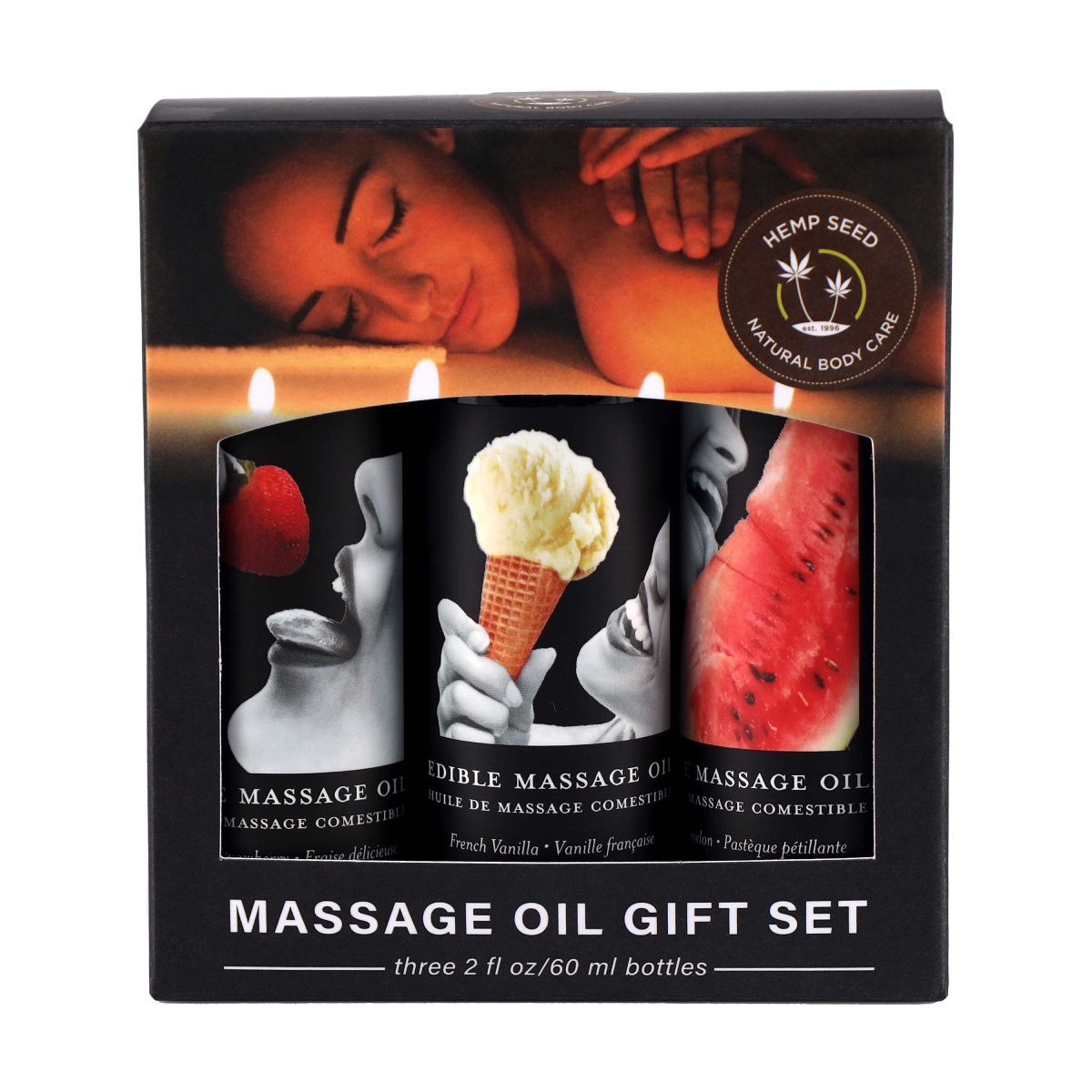 Earthly Body Edible Massage Oil Gift Set (2 oz, Original Set) image 0