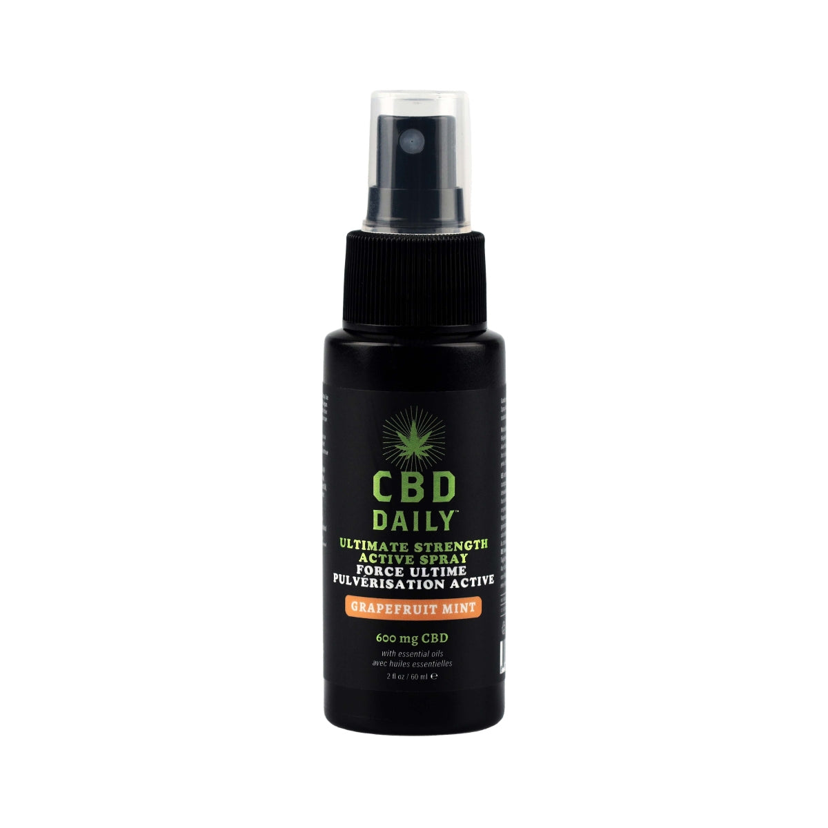 CBD Daily Ultimate Strength Active Spray Grapefruit Mint 600mg image 1