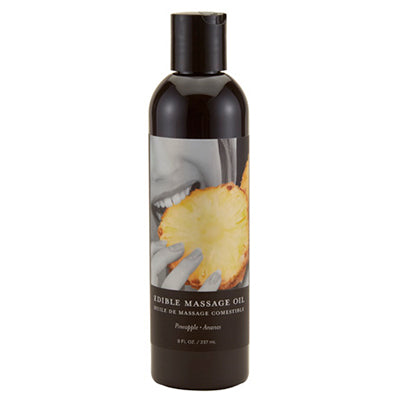 Earthly Body Edible Massage Oil (Pineapple Flavor) - 8 oz image