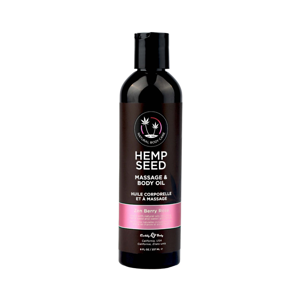 Hemp Seed Massage Oil (Zen Berry Rose Scent) image 1