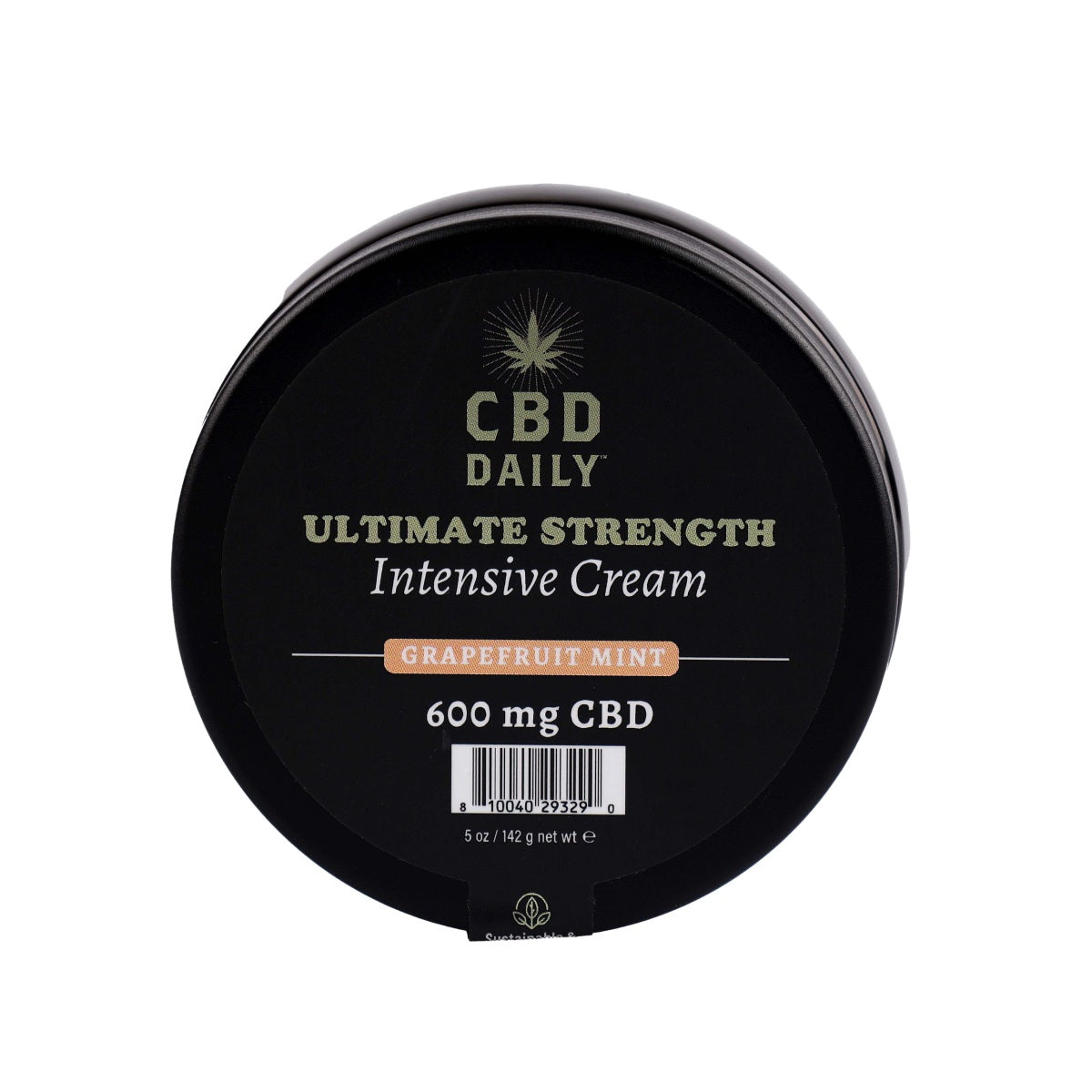 CBD Daily Ultimate Strength Intensive Cream (Grapefruit Mint, 600mg, 5 oz.) image 0
