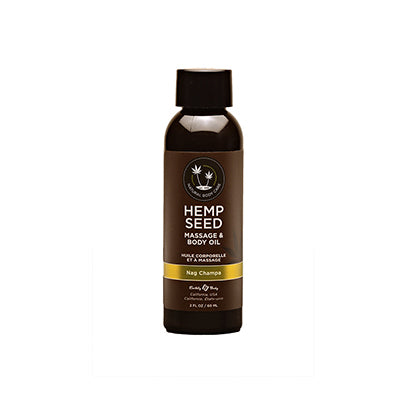 Hemp Seed Massage Oil Nag Champa Scent - 2 oz image