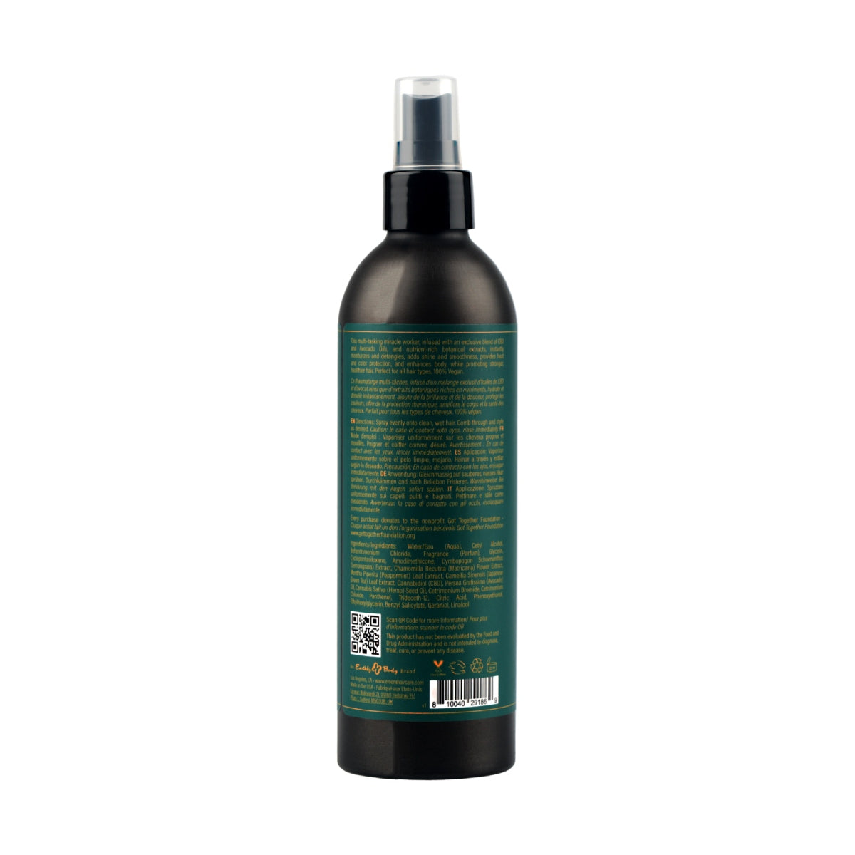EMERA Nourishing CBD Detangler Plus 10 fl oz / 296 ml - SUSTAINABLE packaging image 1