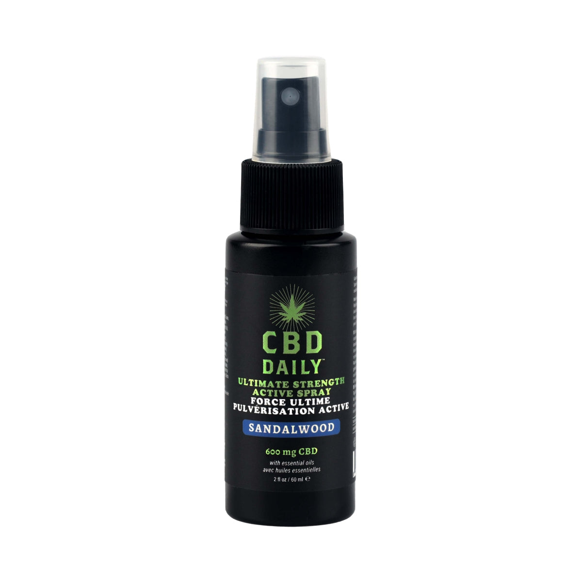 CBD Daily Ultimate Strength Active Spray Sandalwood 600mg image 0