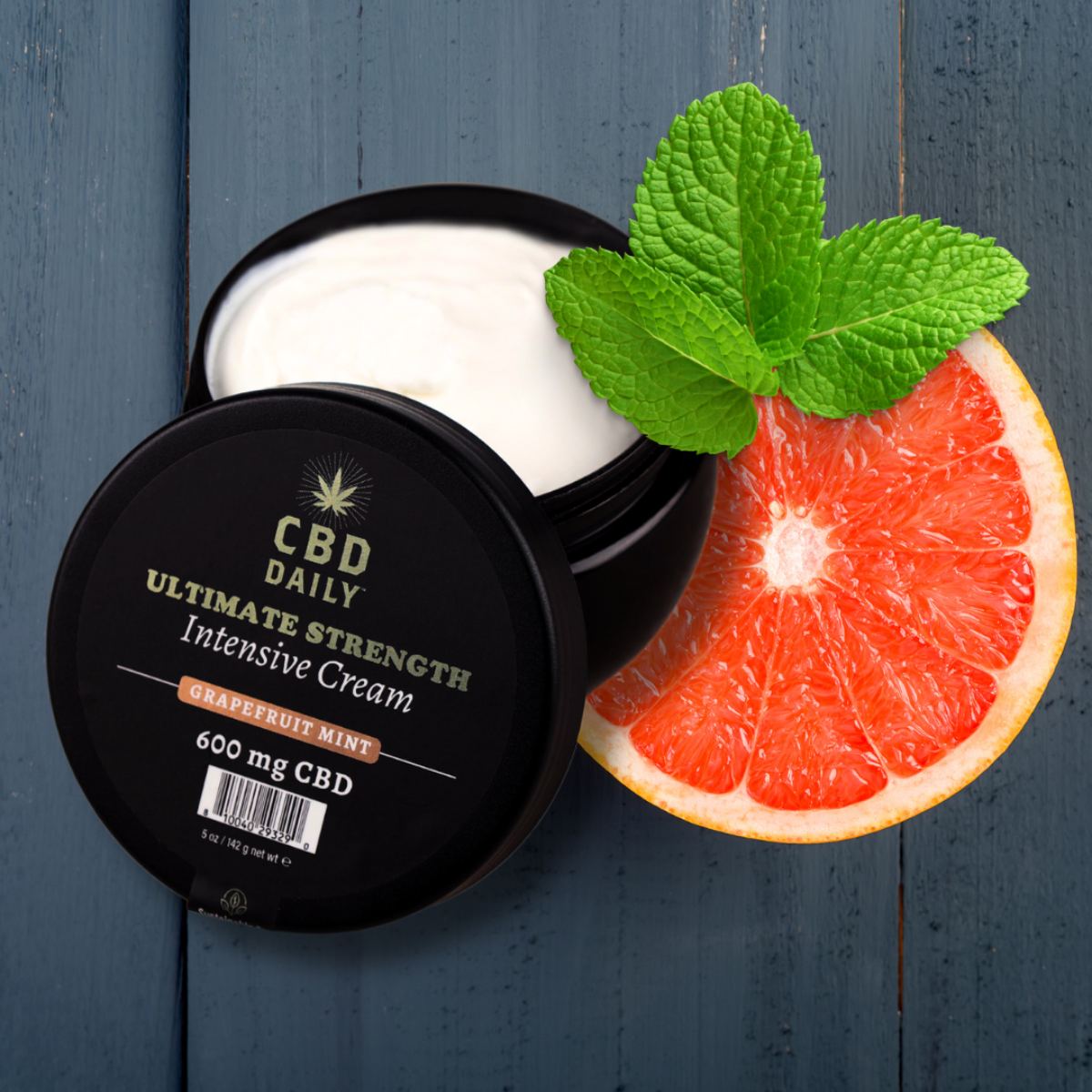 CBD Daily Ultimate Strength Intensive Cream (Grapefruit Mint, 600mg, 5 oz.) image 4