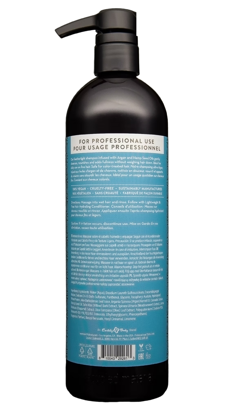 MKS Eco Nourish Fine Hair Shampoo Light Breeze Scent 25 fl oz / 739 ml (Pro Size) image 1