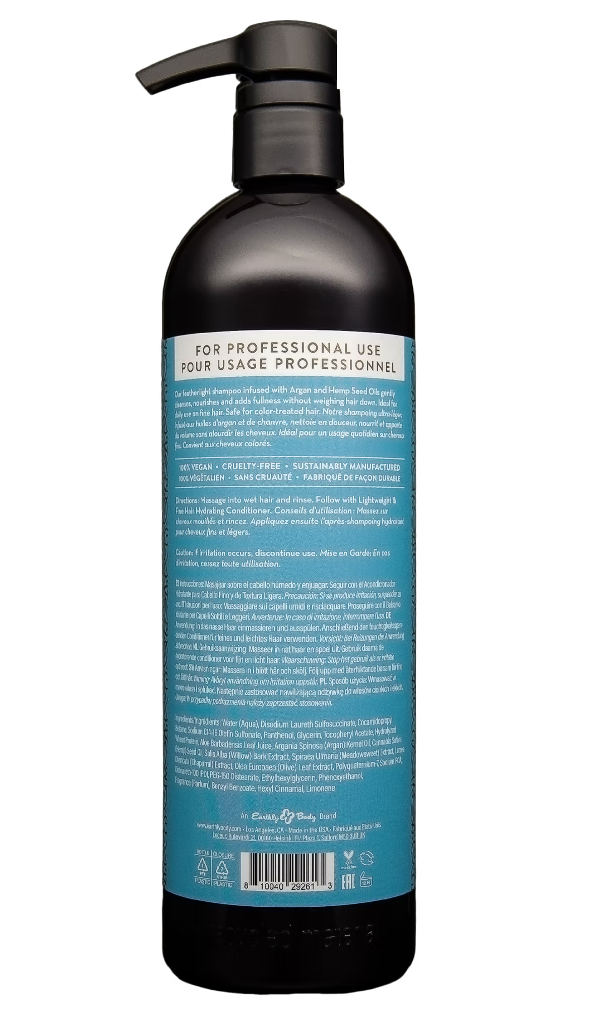 MKS Eco Nourish Fine Hair Shampoo Light Breeze Scent 25 fl oz / 739 ml (Pro Size) image 1