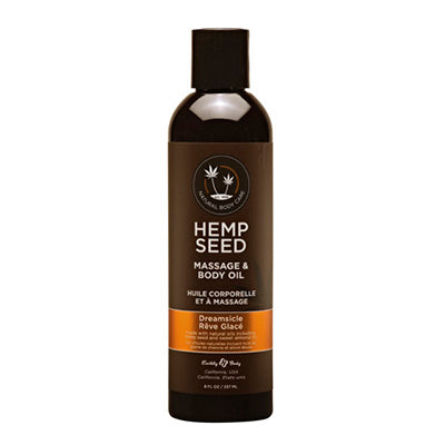 Hemp Seed Massage Oil Dreamsicle Scent - 8 oz image