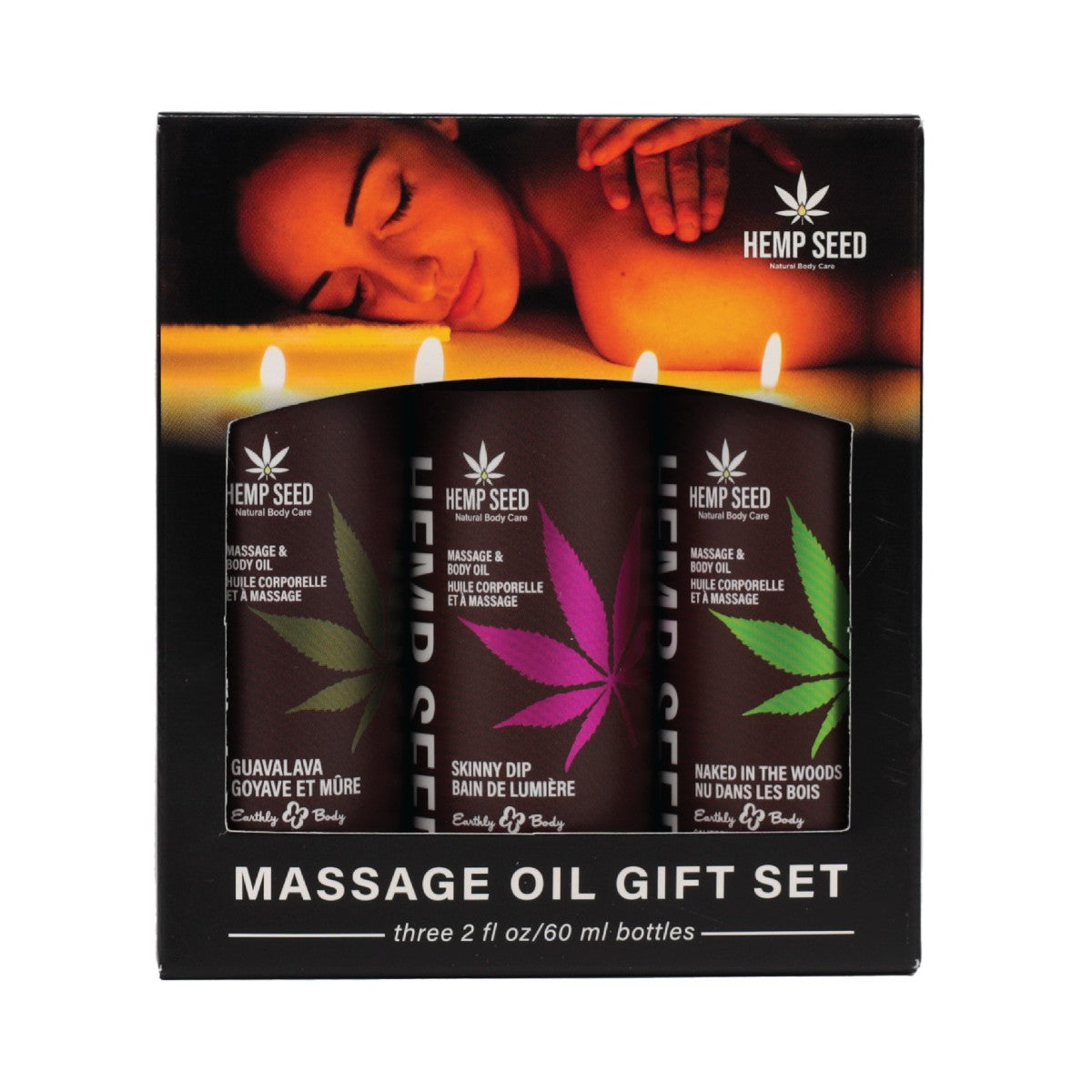Hemp Seed Massage Oil Trio image 0