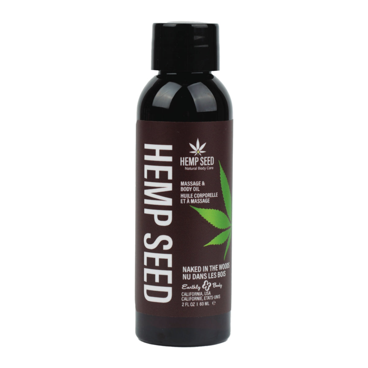 Hemp Seed Massage Oil Naked in the Woods Scent - 2 oz image