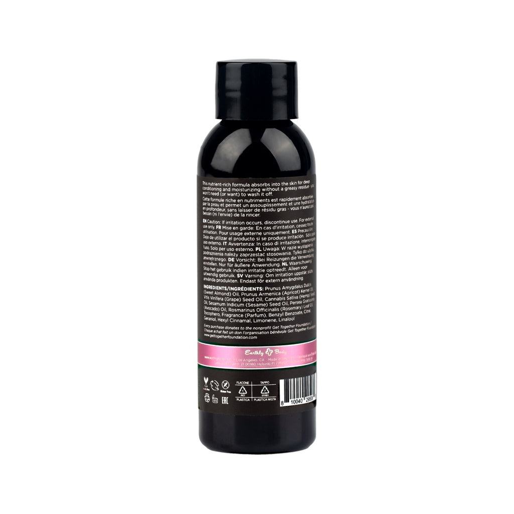 Hemp Seed Massage Oil (Zen Berry Rose Scent) image 3
